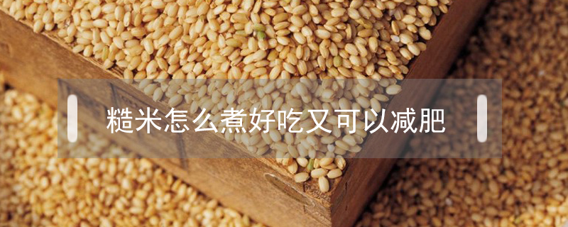 糙米怎么煮好吃又可以減肥