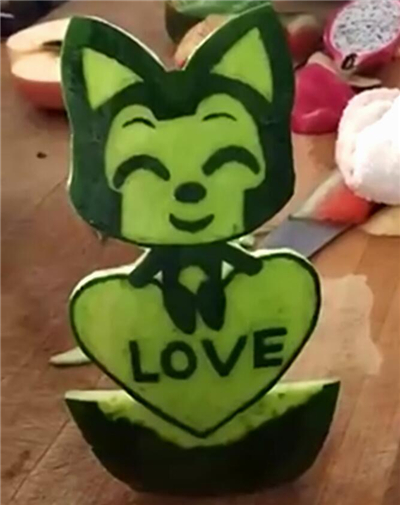西瓜皮雕刻圖片 易學(xué)的西瓜皮雕刻圖案