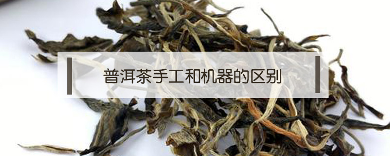 普洱茶手工和機器的區別