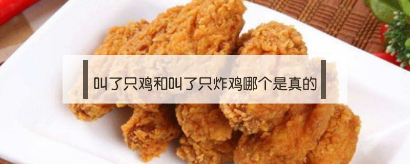 叫了只雞和叫了只炸雞哪個是真的