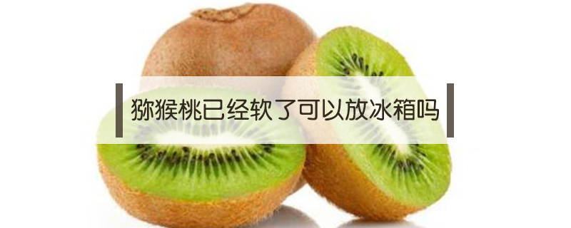 獼猴桃已經(jīng)軟了可以放冰箱嗎