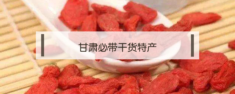甘肅必帶干貨特產
