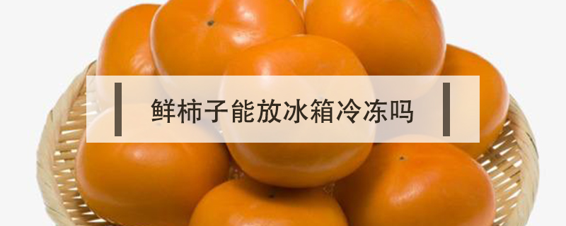 鮮柿子能放冰箱冷凍嗎