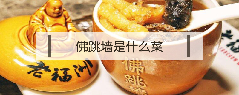 佛跳墻是什么菜