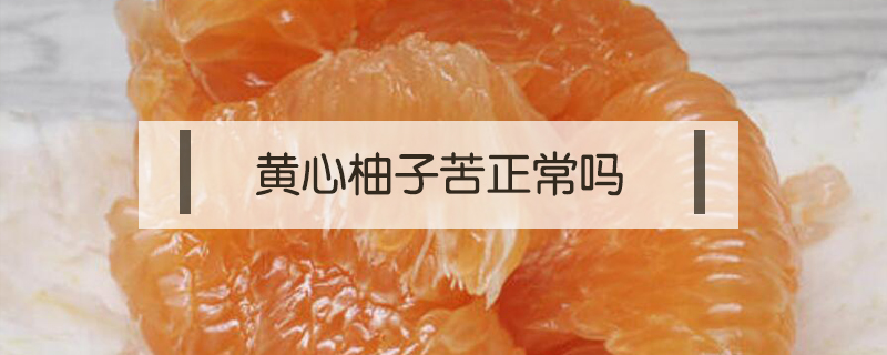 黃心柚子苦正常嗎