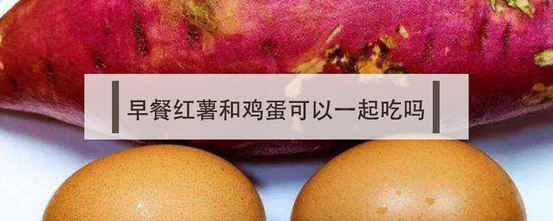 早餐紅薯和雞蛋可以一起吃嗎