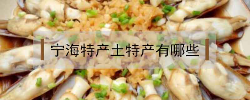 寧海特產(chǎn)土特產(chǎn)有哪些