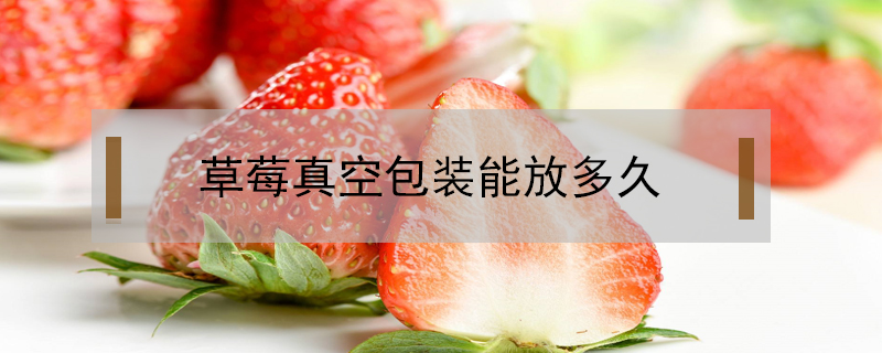 草莓真空包裝能放多久