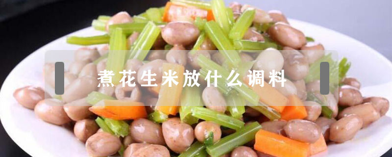 煮花生米放什么調料